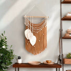 Artistic Wall Hanging made of Macrame with Hearts | Kelmera