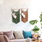 Artistic Wall Hanging made of Macrame with Hearts | Kelmera