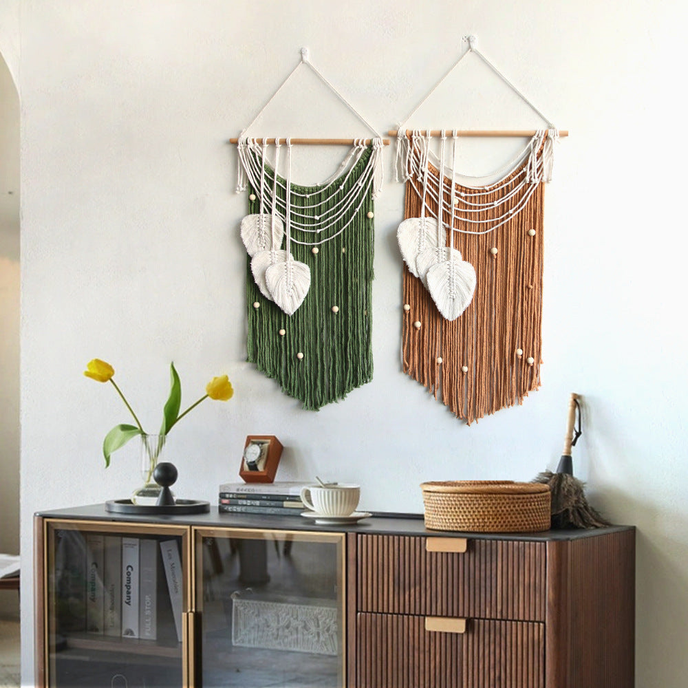 Artistic Wall Hanging made of Macrame with Hearts | Kelmera