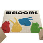 Artistic Welcome Floor Mat | Kelmera
