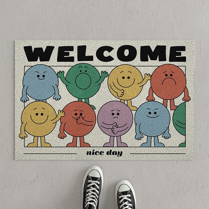 Artistic Welcome Floor Mat | Kelmera