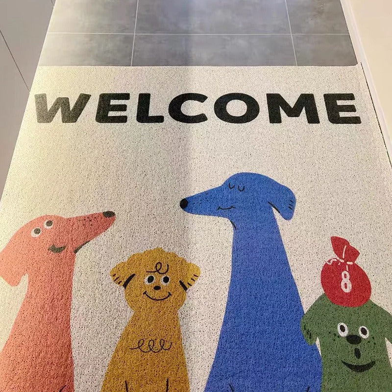 Artistic Welcome Floor Mat | Kelmera