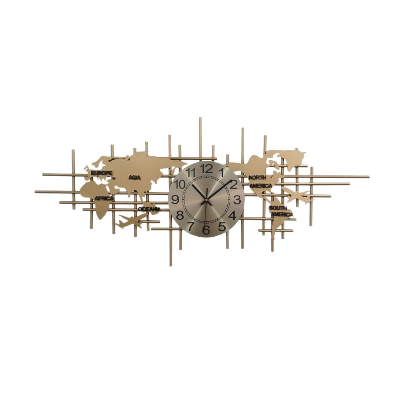 Artistic World Map Wall Clock | Kelmera