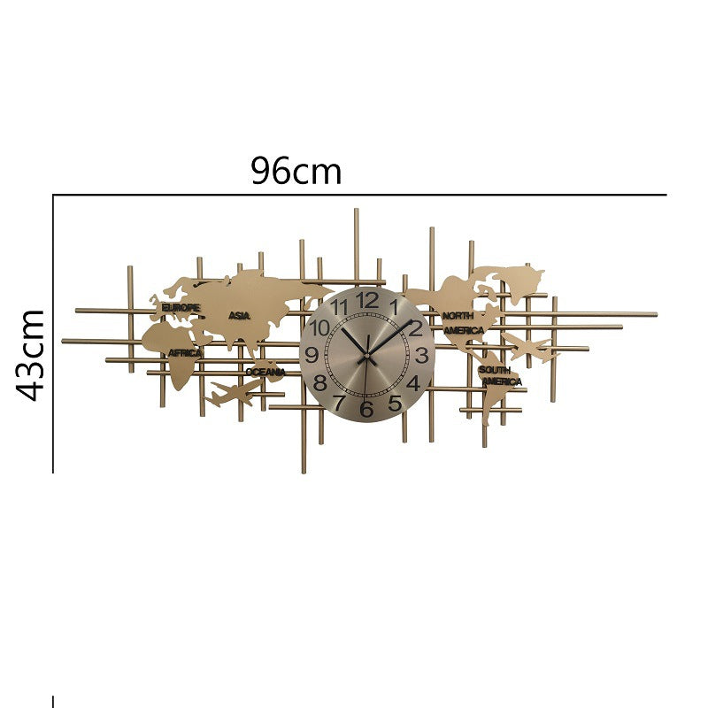 Artistic World Map Wall Clock | Kelmera
