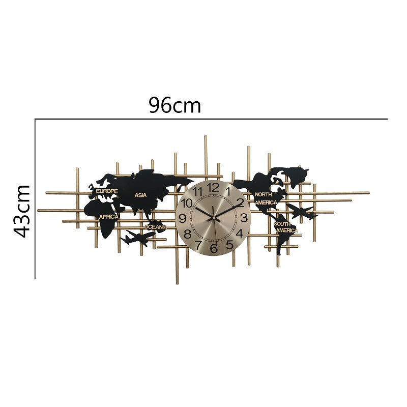 Artistic World Map Wall Clock | Kelmera