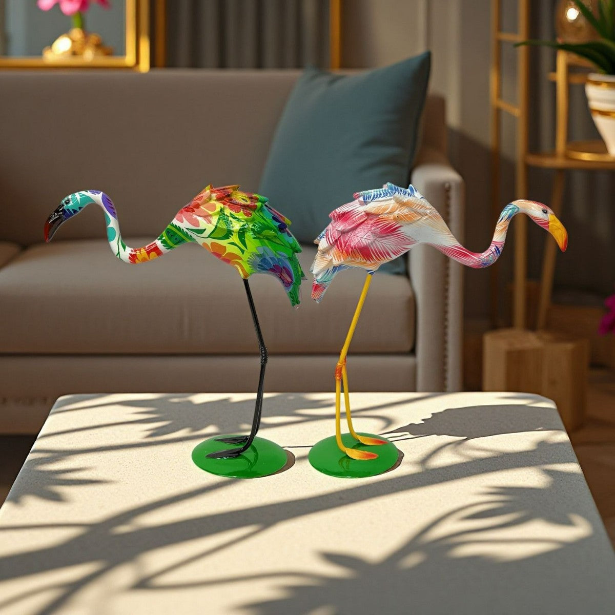 Artistically Designed Flamingo Sculpture | Kelmera