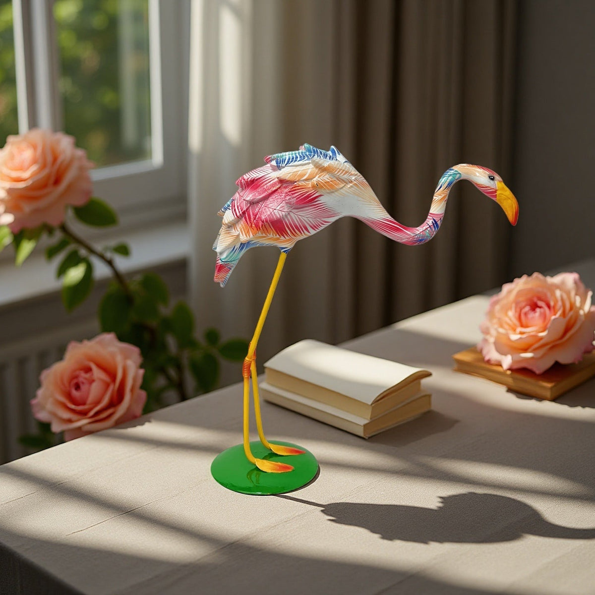 Artistically Designed Flamingo Sculpture | Kelmera
