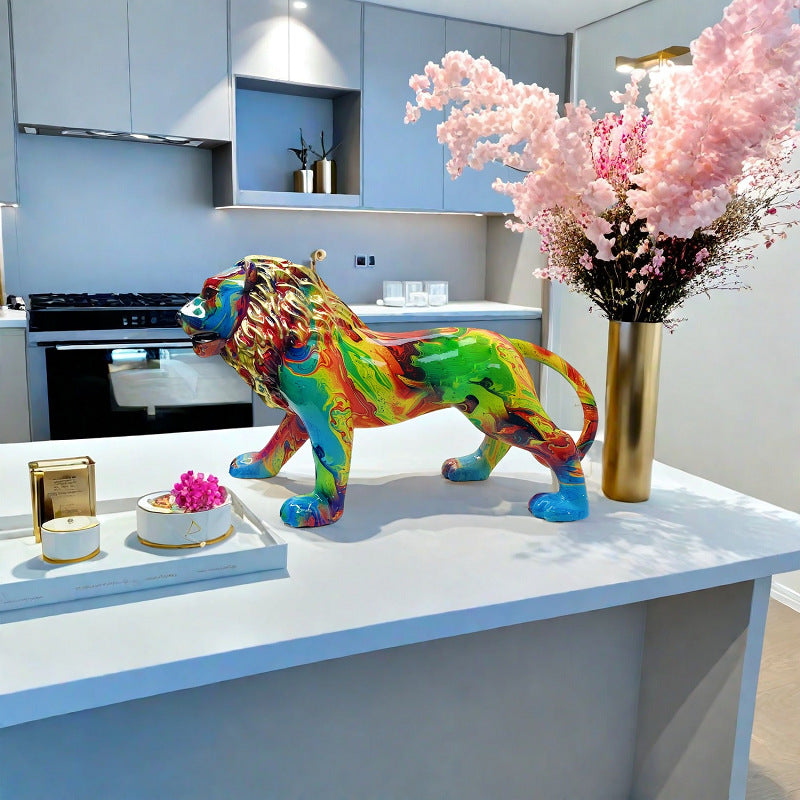 Artistically Designed Lion Figure | Kelmera
