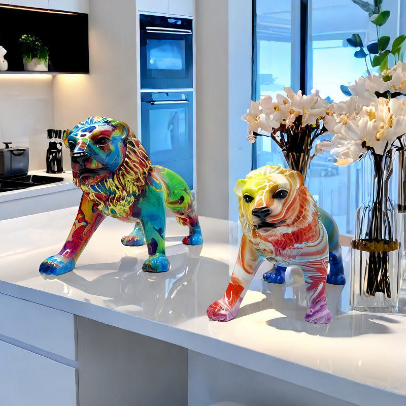 Artistically Designed Lion Figure | Kelmera