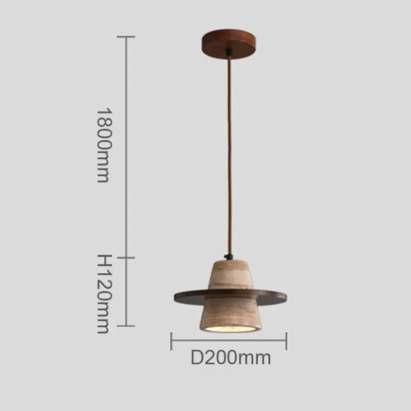 Ashryra Travertine Pendant Lamp
