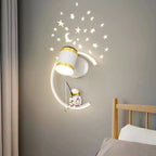 Astronaut Half Moon LED Wall Light Night Light | Kelmera