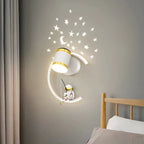 Astronaut Half Moon LED Wall Light Night Light | Kelmera