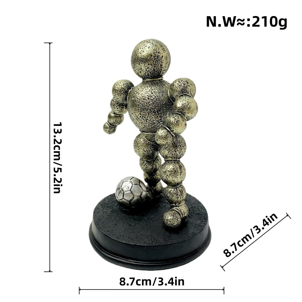 Athletic Figure Silver Bronze | Kelmera