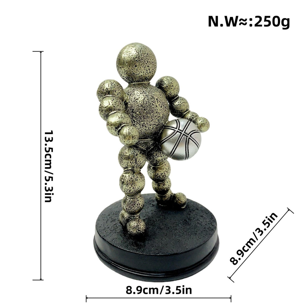 Athletic Figure Silver Bronze | Kelmera