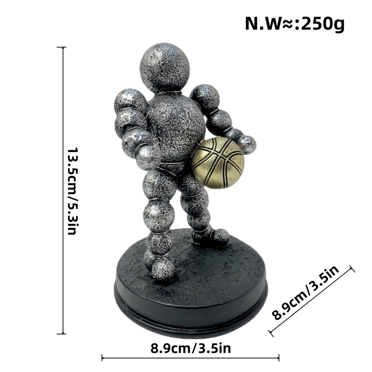Athletic Figure Silver Bronze | Kelmera