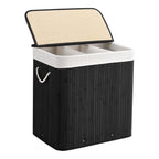 Bamboo Laundry Sorting Bin with Various Compartments | Kelmera