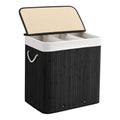 Bamboo Laundry Sorting Bin with Various Compartments | Kelmera