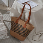 Basket Bag with Leather Handles | Kelmera