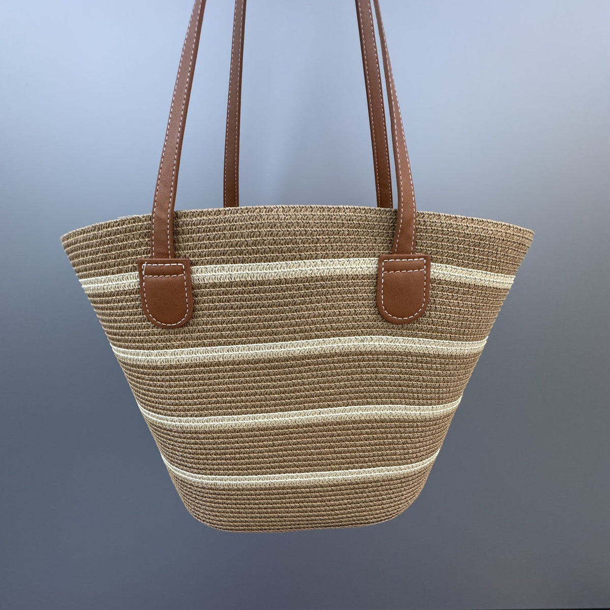 Basket Bag with Leather Handles | Kelmera
