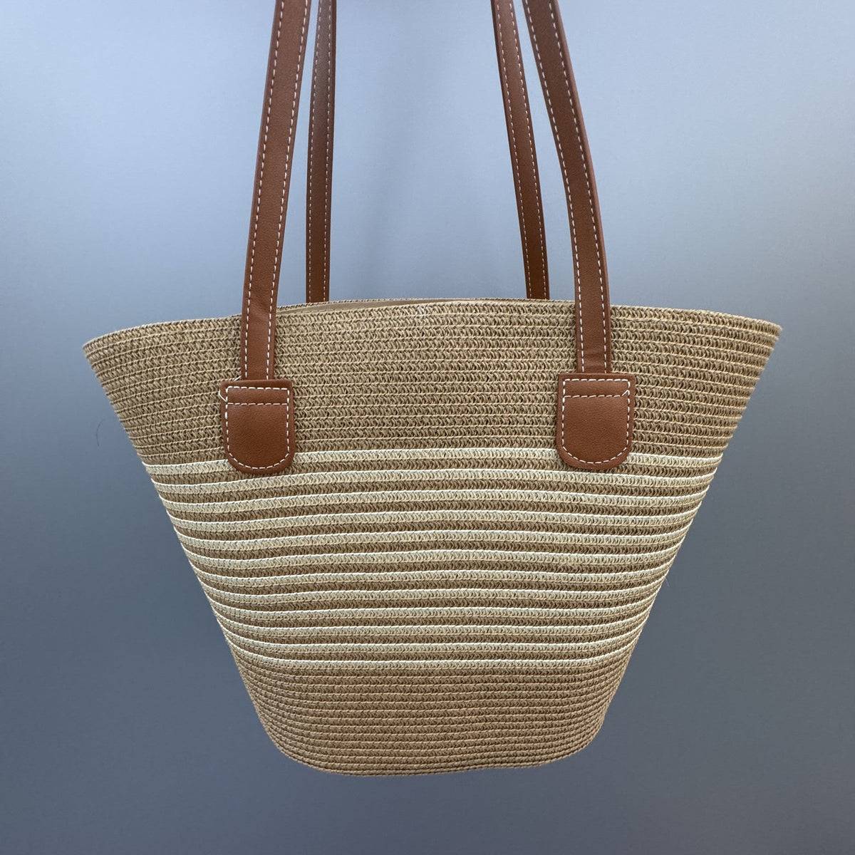 Basket Bag with Leather Handles | Kelmera