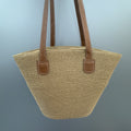 Basket Bag with Leather Handles | Kelmera