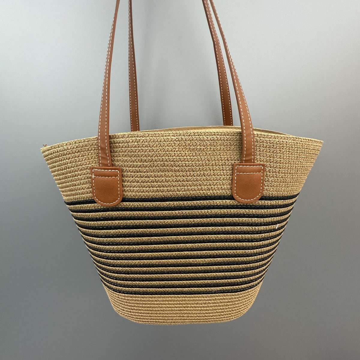 Basket Bag with Leather Handles | Kelmera
