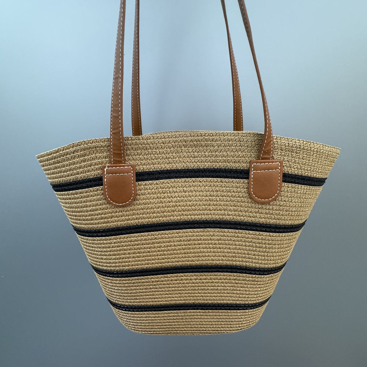 Basket Bag with Leather Handles | Kelmera