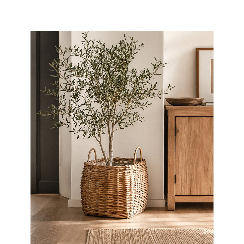 Basket for Stylish Storage Woven Natural Fiber | Kelmera