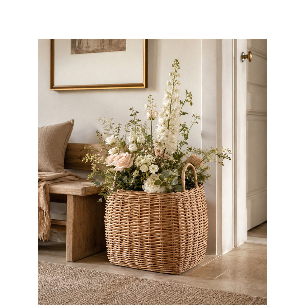 Basket for Stylish Storage Woven Natural Fiber | Kelmera