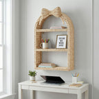 Basket Shelf with Bow Motif | Kelmera