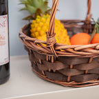 Basket Small Brown Distinctive Decorative Design | Kelmera
