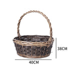 Basket Small Brown Distinctive Decorative Design | Kelmera