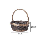 Basket Small Brown Distinctive Decorative Design | Kelmera