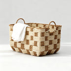 Basket with Decorative Honeycomb Design | Kelmera