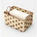 Basket with Decorative Honeycomb Design | Kelmera