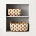Basket with Decorative Honeycomb Design | Kelmera