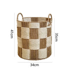 Basket with Decorative Honeycomb Design | Kelmera
