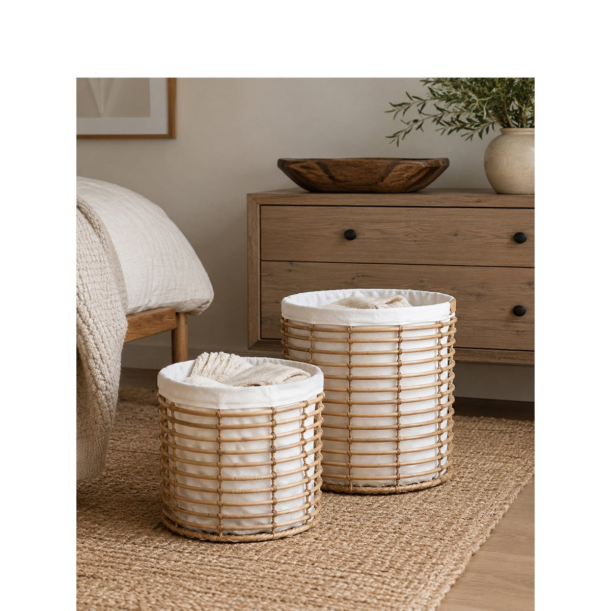 Basket with High-Quality Cotton Inner Bag | Kelmera