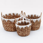 Basket with Macrame Accents | Kelmera