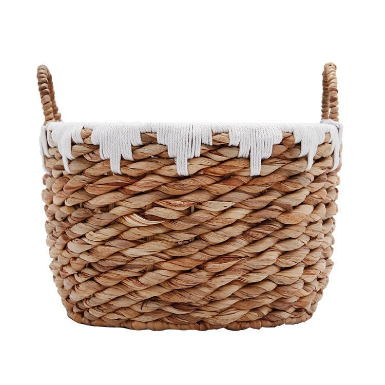 Basket with Macrame Accents | Kelmera