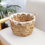 Basket with Macrame Accents | Kelmera