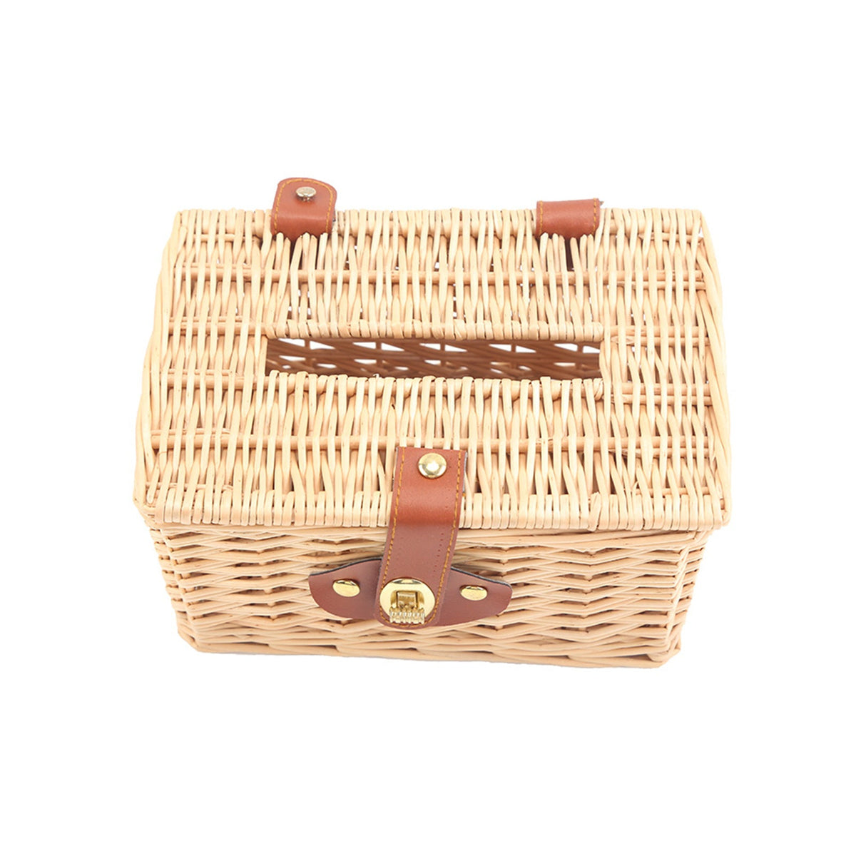 Basket with Practical Folding Mechanism and Leather Details | Kelmera