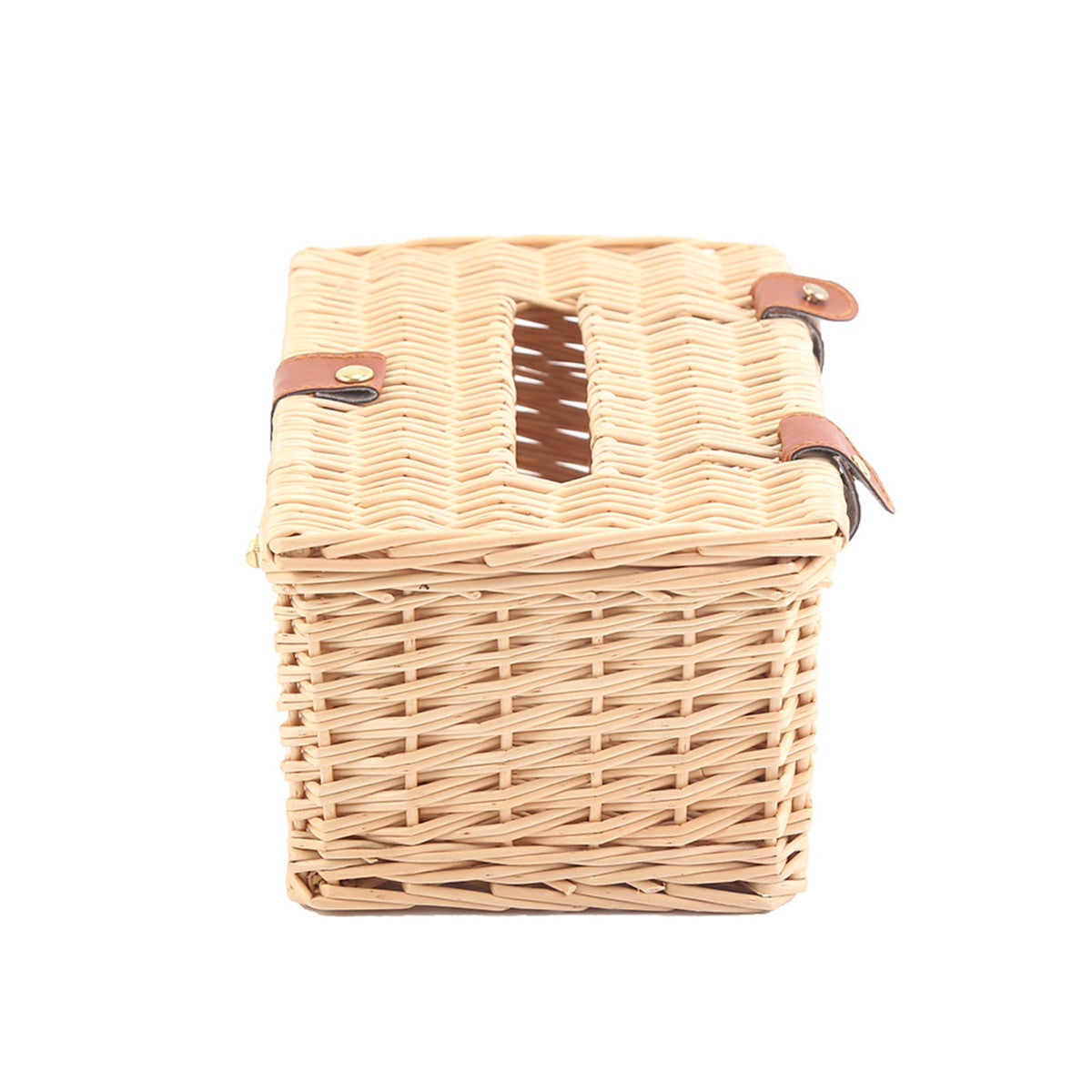 Basket with Practical Folding Mechanism and Leather Details | Kelmera