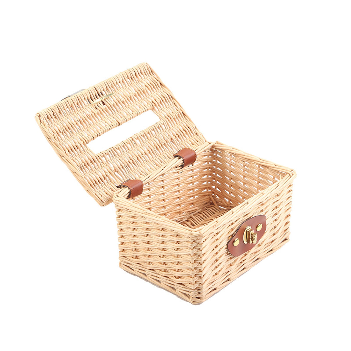 Basket with Practical Folding Mechanism and Leather Details | Kelmera