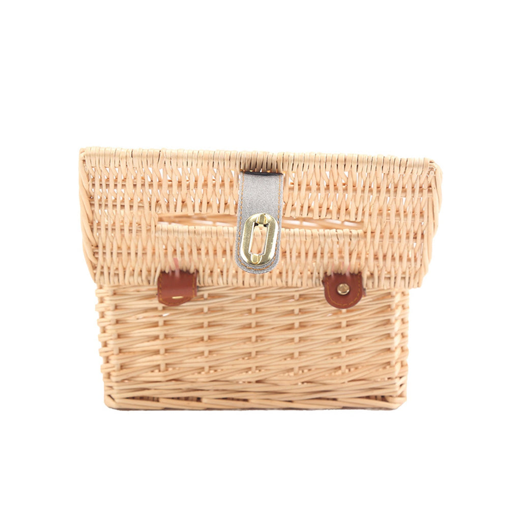 Basket with Practical Folding Mechanism and Leather Details | Kelmera