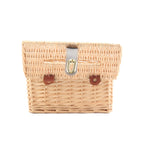 Basket with Practical Folding Mechanism and Leather Details | Kelmera