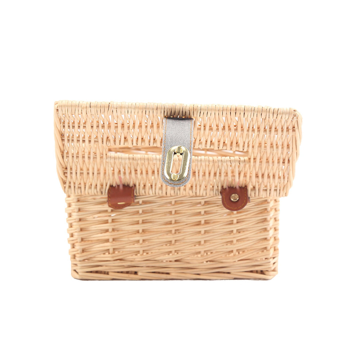 Basket with Practical Folding Mechanism and Leather Details | Kelmera