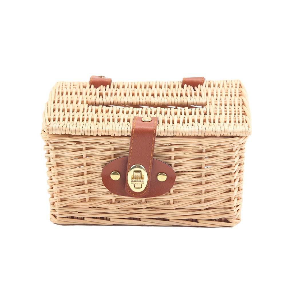 Basket with Practical Folding Mechanism and Leather Details | Kelmera