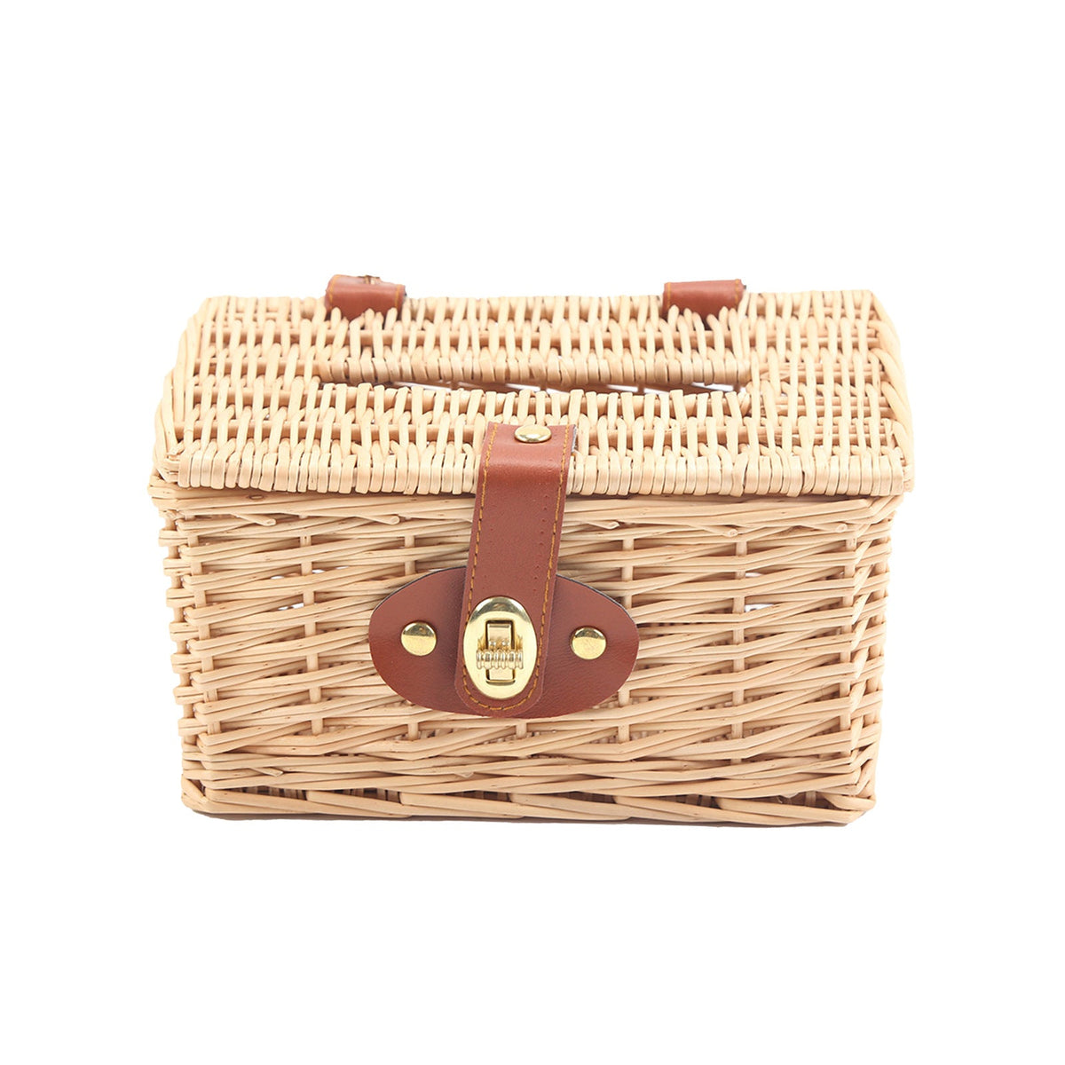 Basket with Practical Folding Mechanism and Leather Details | Kelmera