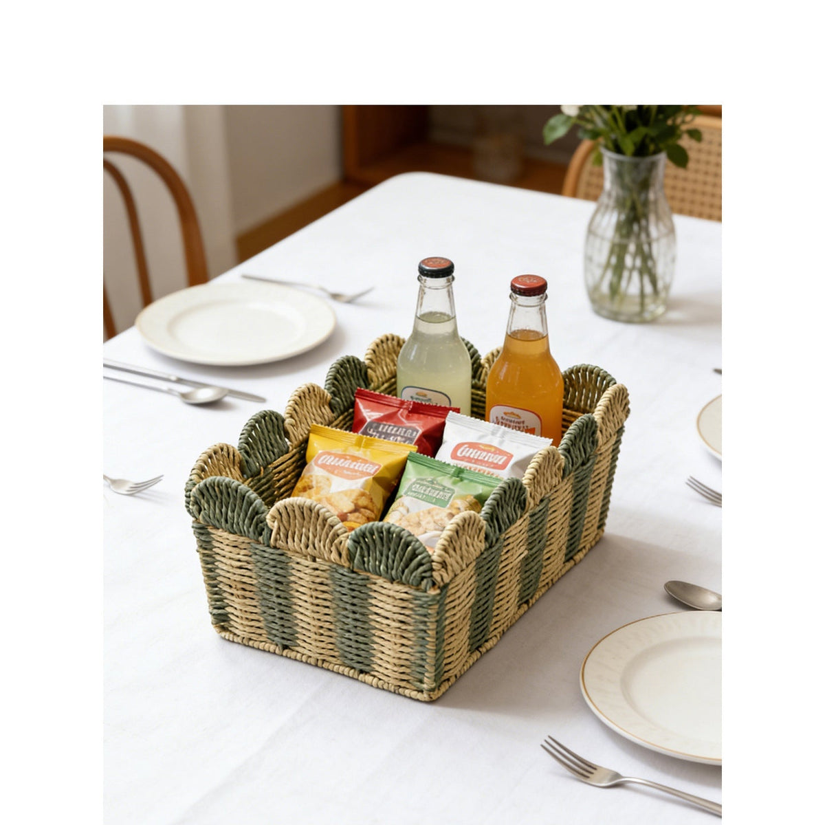 Basket Woven Natural Fiber Handcrafted | Kelmera